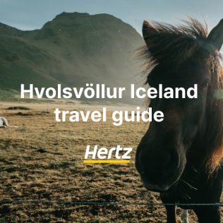 travel guide to Hvolsvöllur town in south Iceland