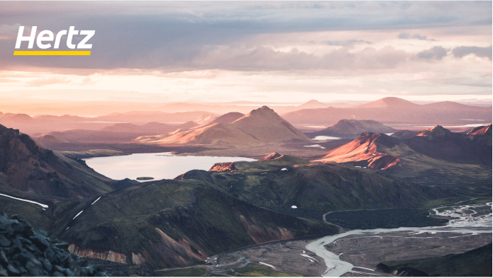 vue de drone des hautes terres islandaises