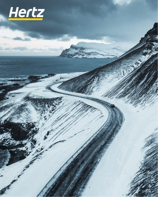 conduire sur les routes d'hiver en Islande