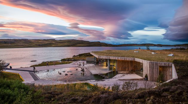 Spa Vok dans l'Est de l'Islande