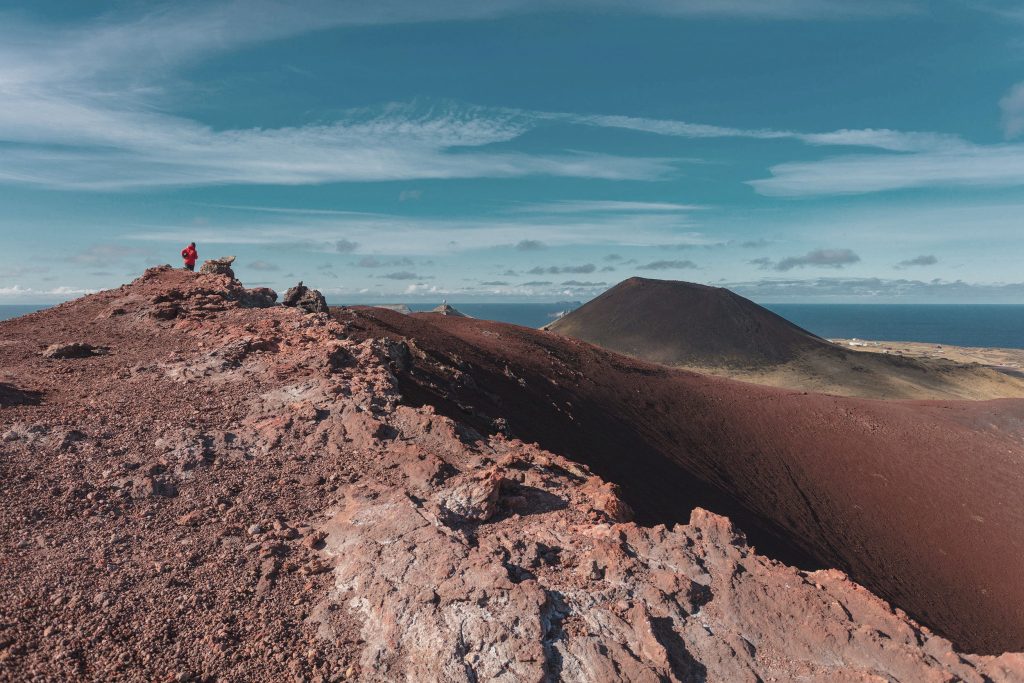 Mont Eldfell sur l'île Vestmann, Islande