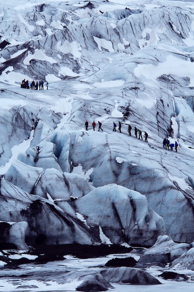 randonnée sur glacier en Islande