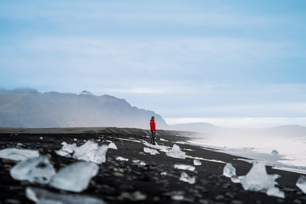 diamond beach n'est qu'à 5 minutes de Jokulsarlon 