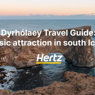 Travel guide to Iceland south coast Dyrholaey arch