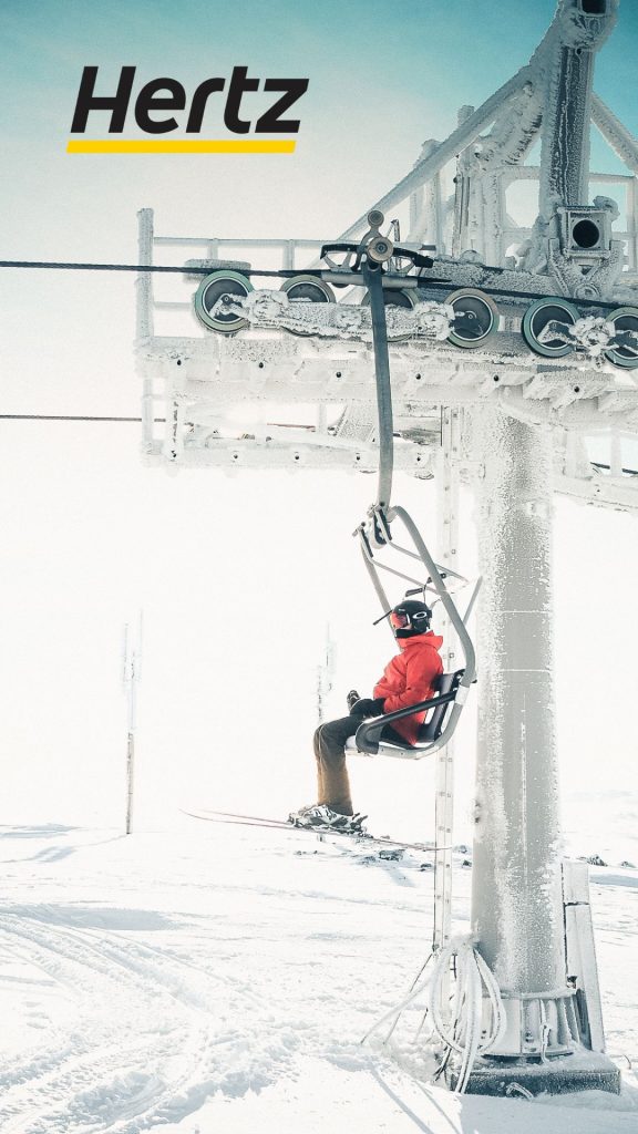 winter ski lift in Iceland