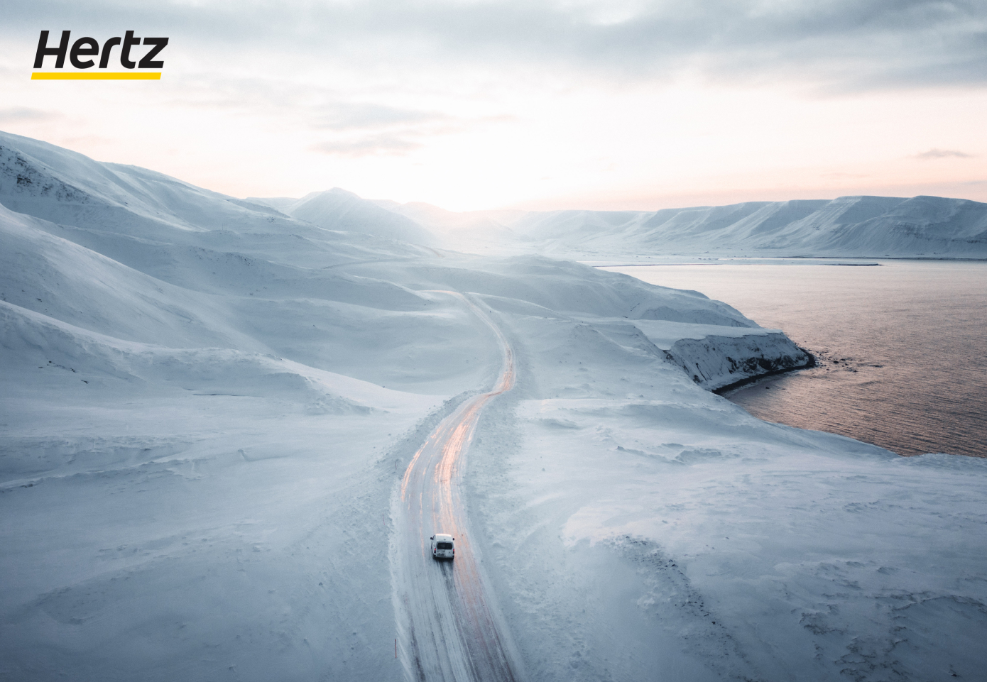 Estado de las carreteras en invierno en Islandia.