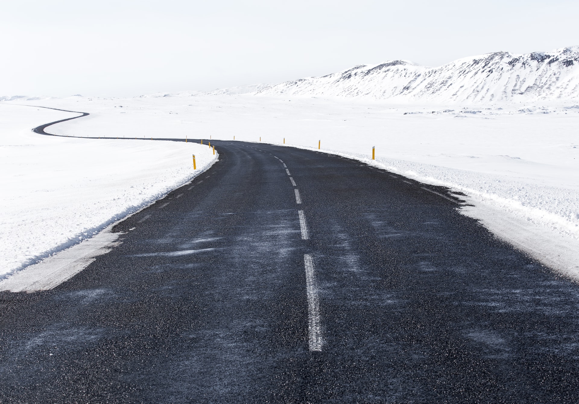 Estado de las carreteras invernales de Islandia en noviembre.