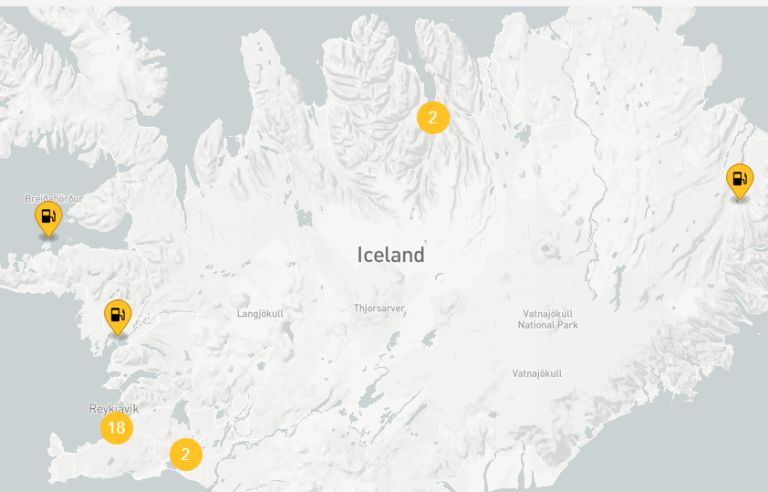 
Station-service Atlantsolía en Islande 