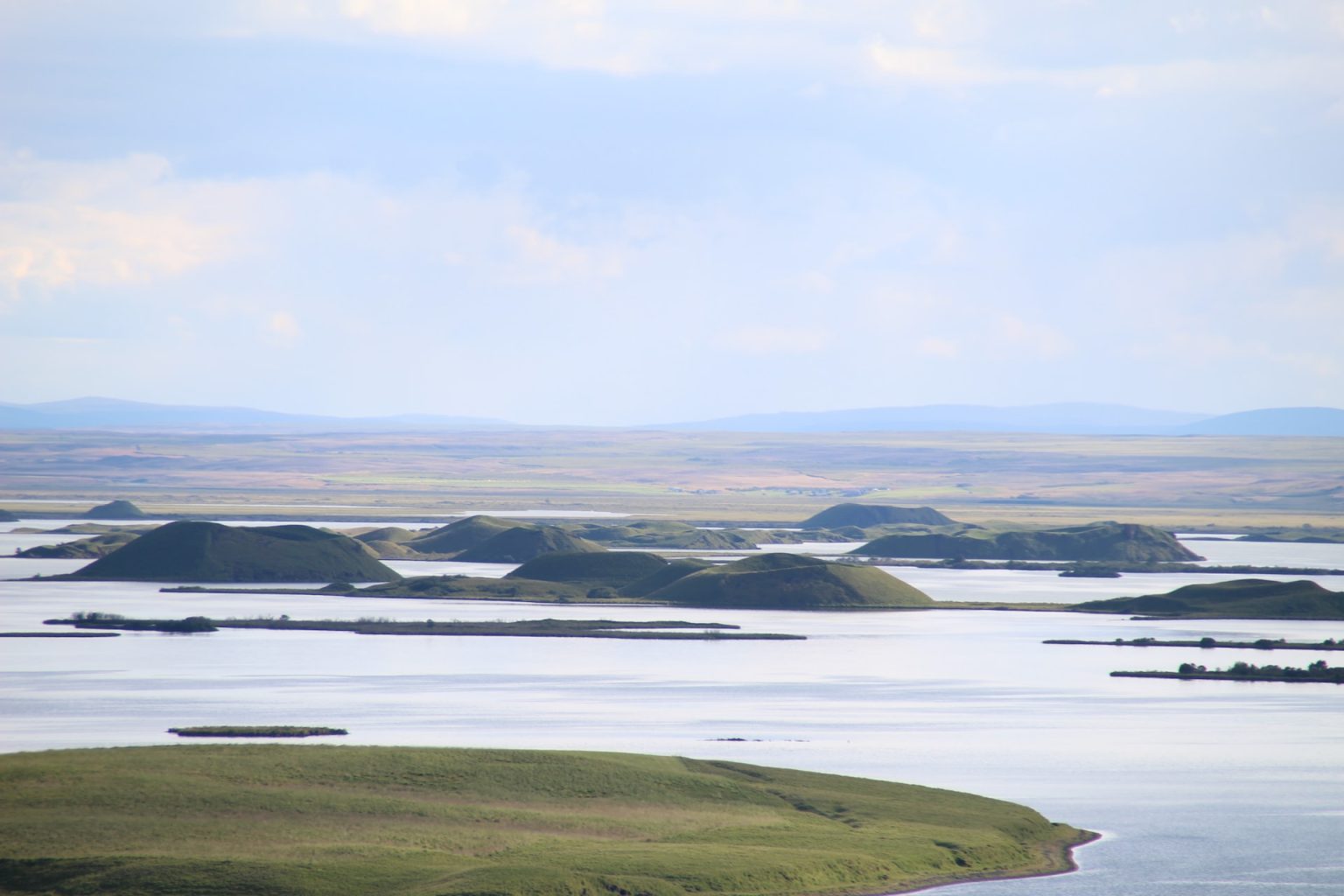 El lago Mývatn, en el norte de Islandia.