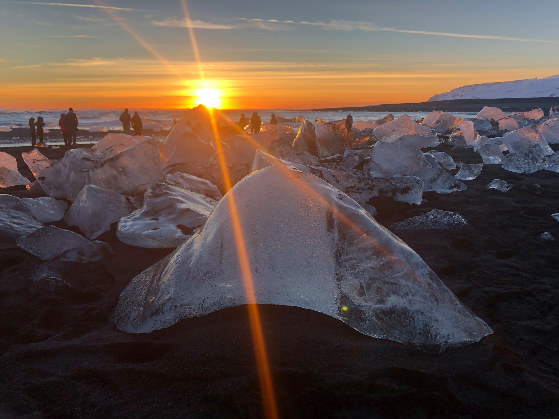 Playa Diamante en Islandia.