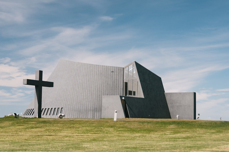 the church in blondous town Iceland 