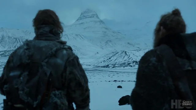 The Mountain Shaped like an Arrowhead scene in GOT