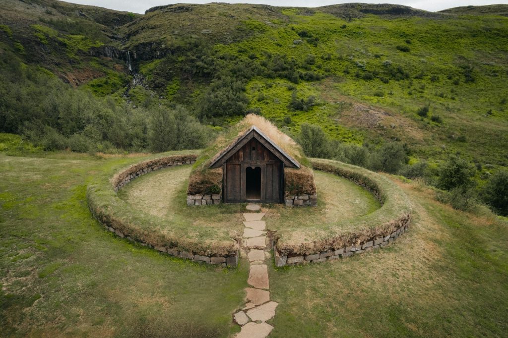 the Stöng, Þjórsárdalur Valley is a historical place in Iceland