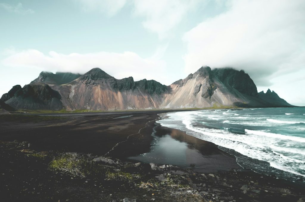 summer Vestrahorn Iceland mountain 