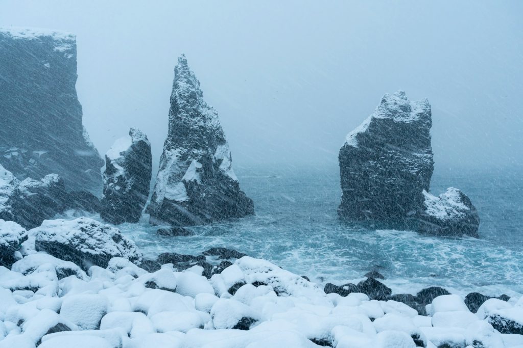 storm happens often in winter Iceland