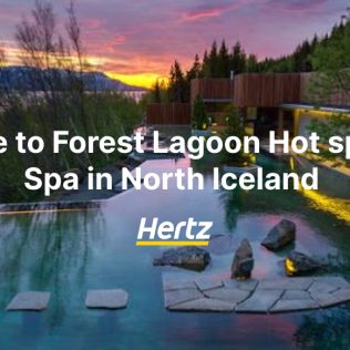 Travel guide to hot spring spa in North Iceland-forest lagoon