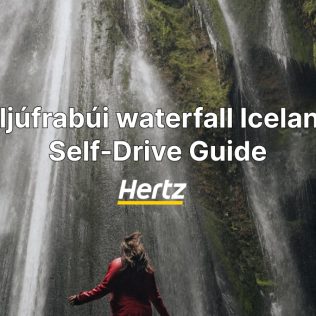 Travel guide to Gljúfrabúi waterfall in Iceland south with a car