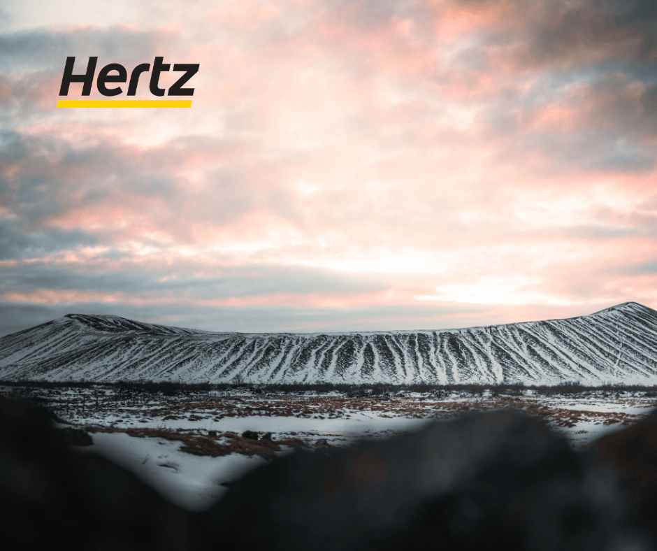 the Hverfjall volcano in the North Iceland