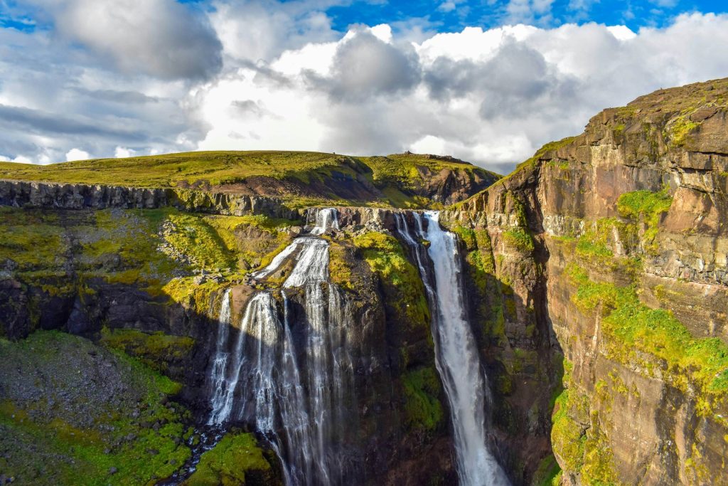 View of glymur fall 