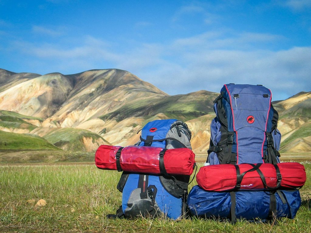 packing in Iceland for a backpack trip