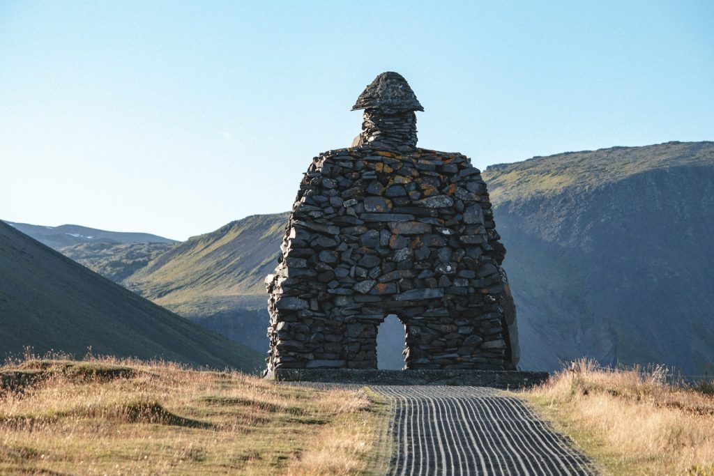 Bárðar Saga Snæfellsáss Statue close to Arnarstapi